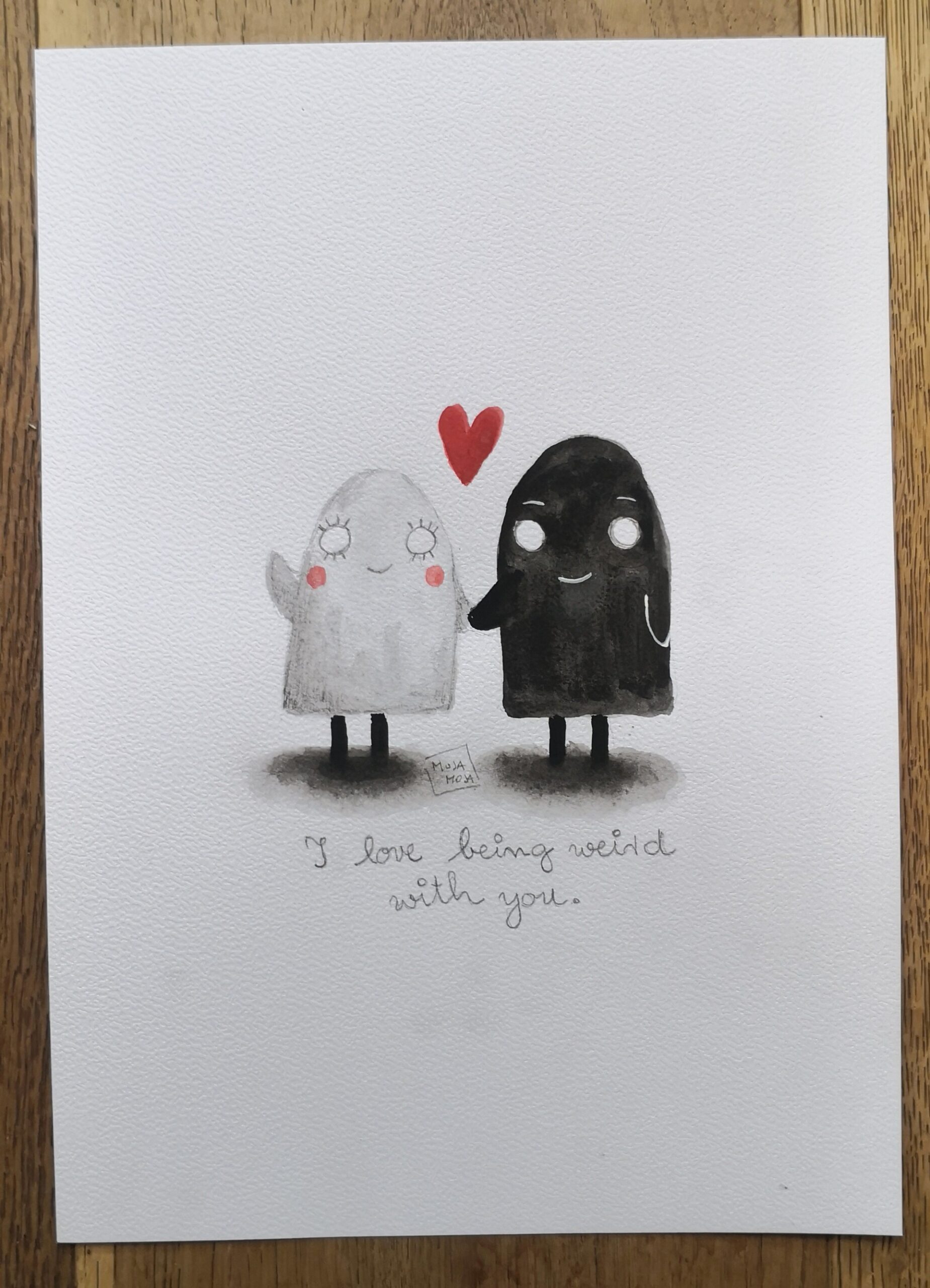 Love being weird with you - original ilustracija