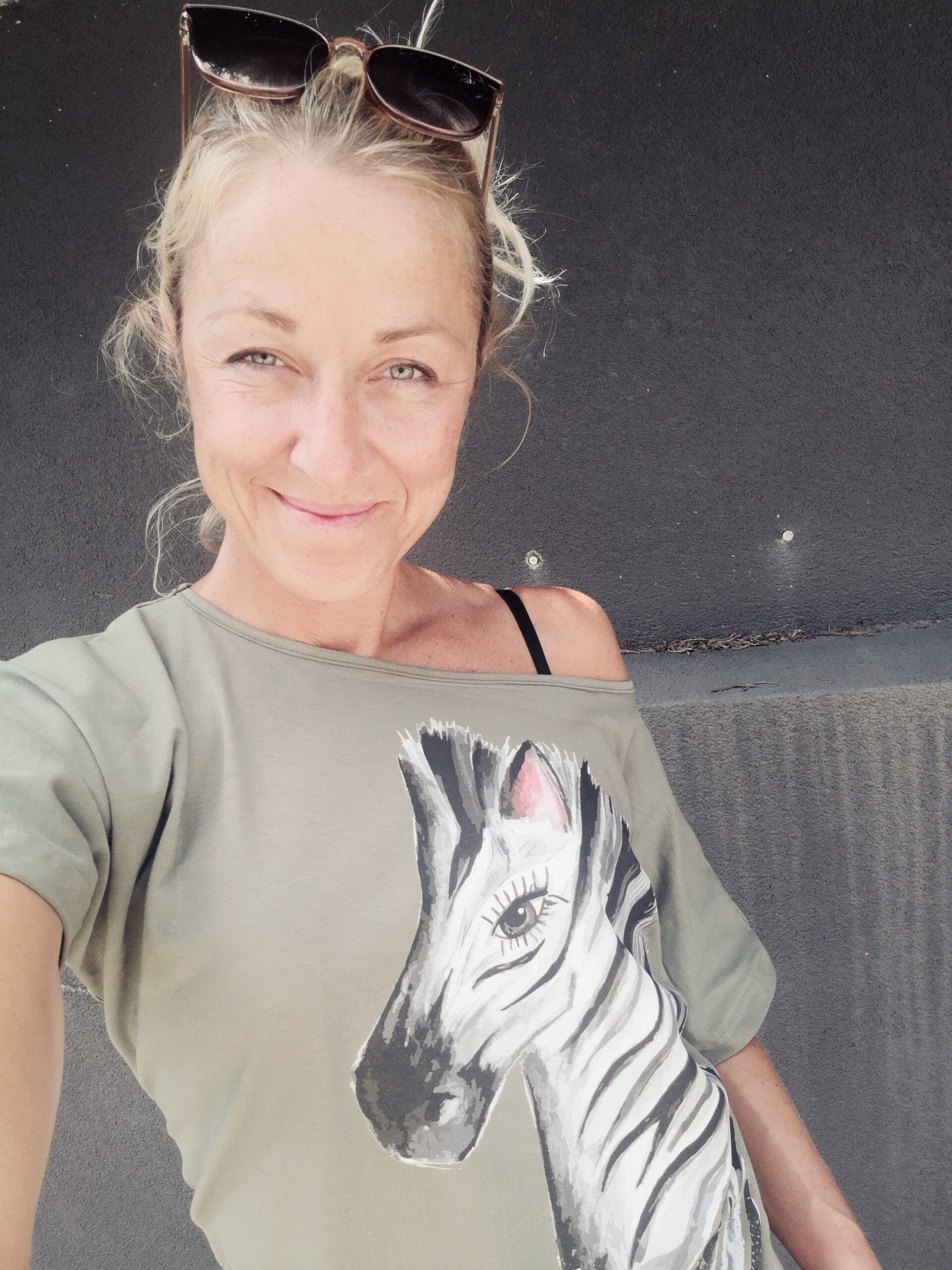 Bat Olive Zebra T-Shirt