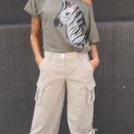 Bat Olive Zebra T-Shirt