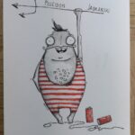 Poseidon of the Adriatic - original illustration