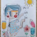 Smej se. Ljubi. Živi. - original ilustracija