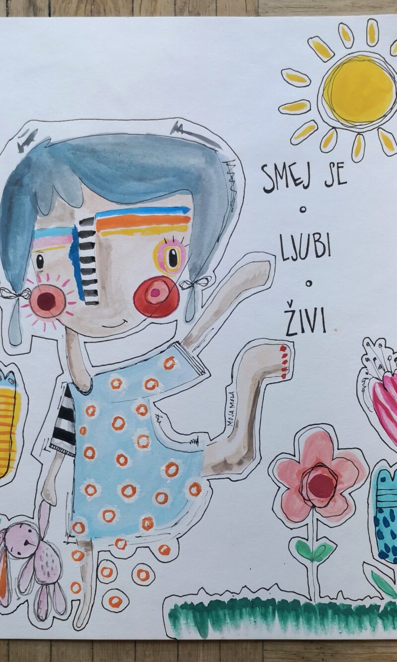 Smej se. Ljubi. Živi. - original ilustracija