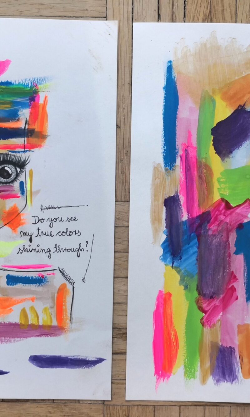 True colors - original ilustracija diptih