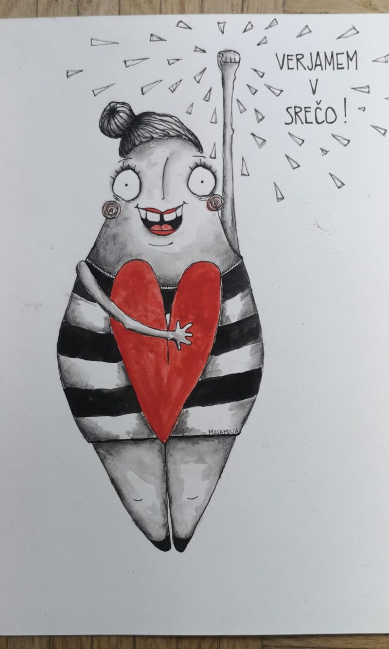 I Believe in Luck - original illustration