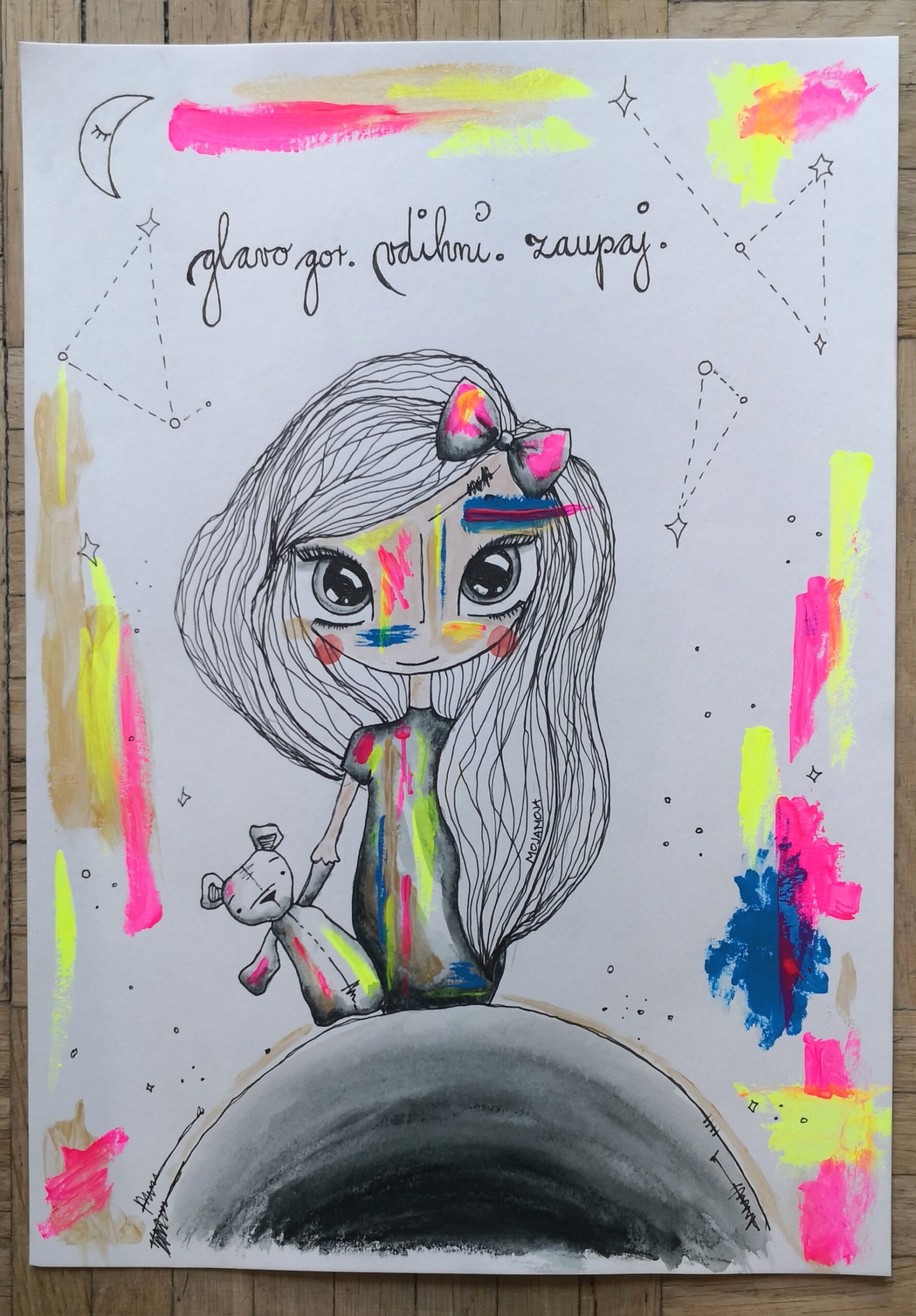 Zaupaj vesolju - original ilustracija