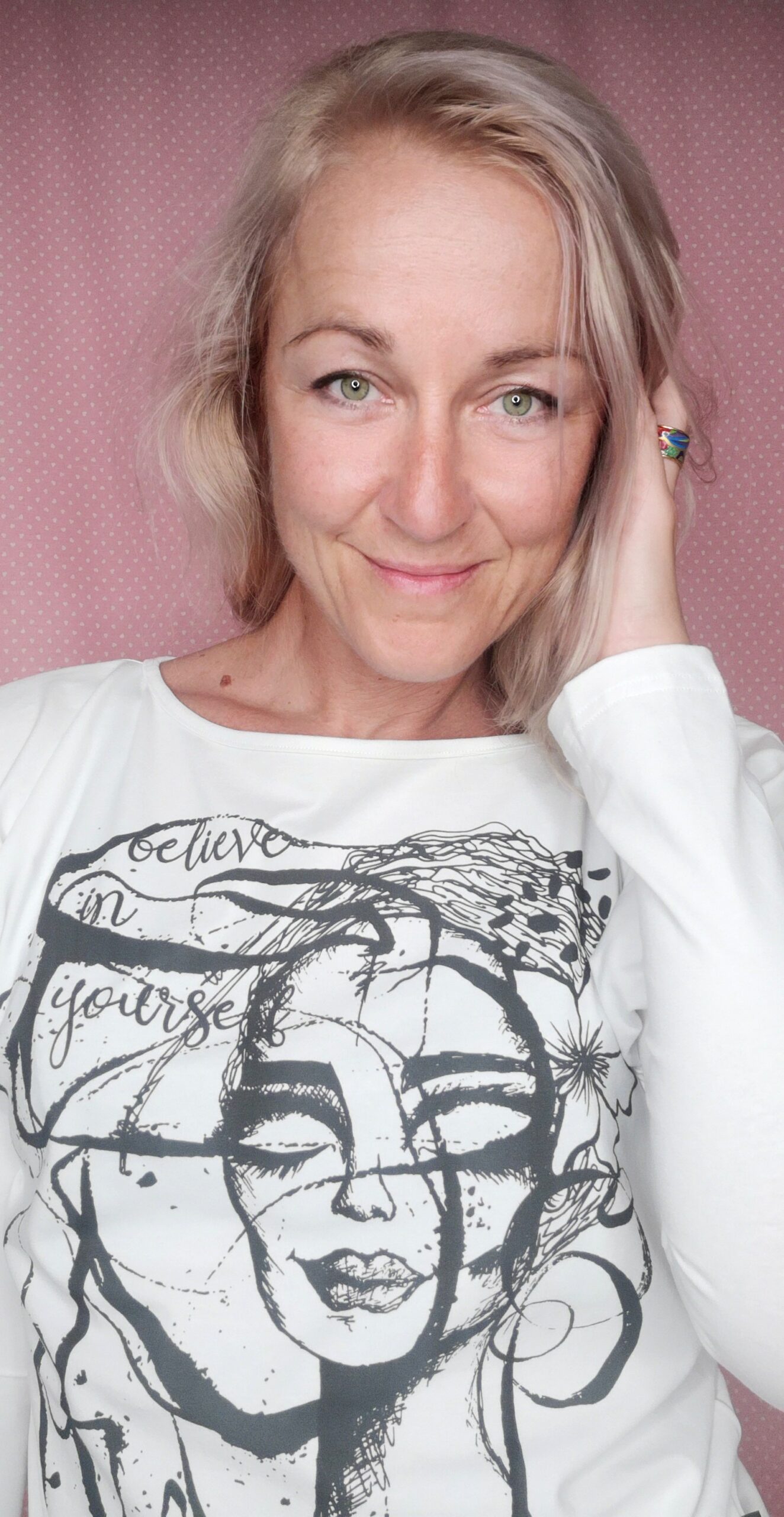 Believe in you - bel netopir dolg rokav