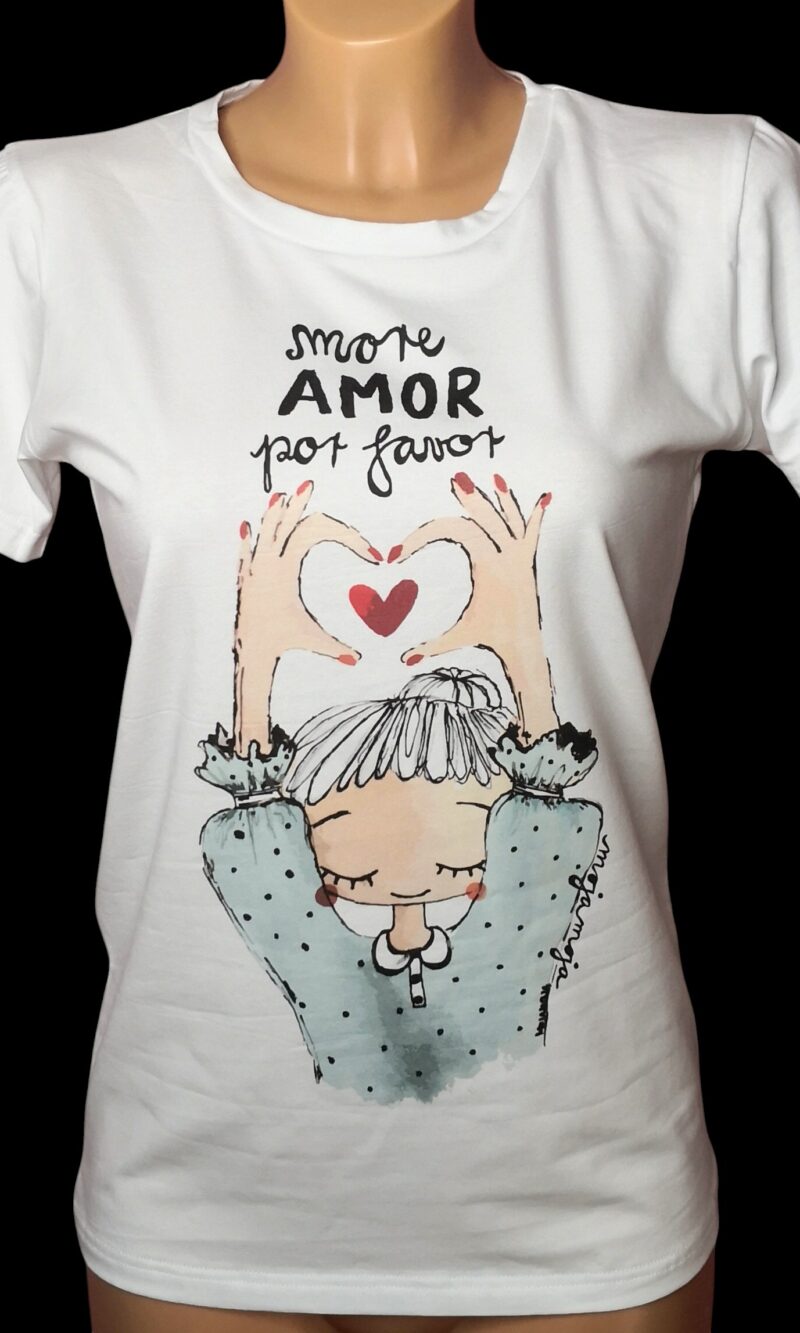 Bela ženska majčka More Amor