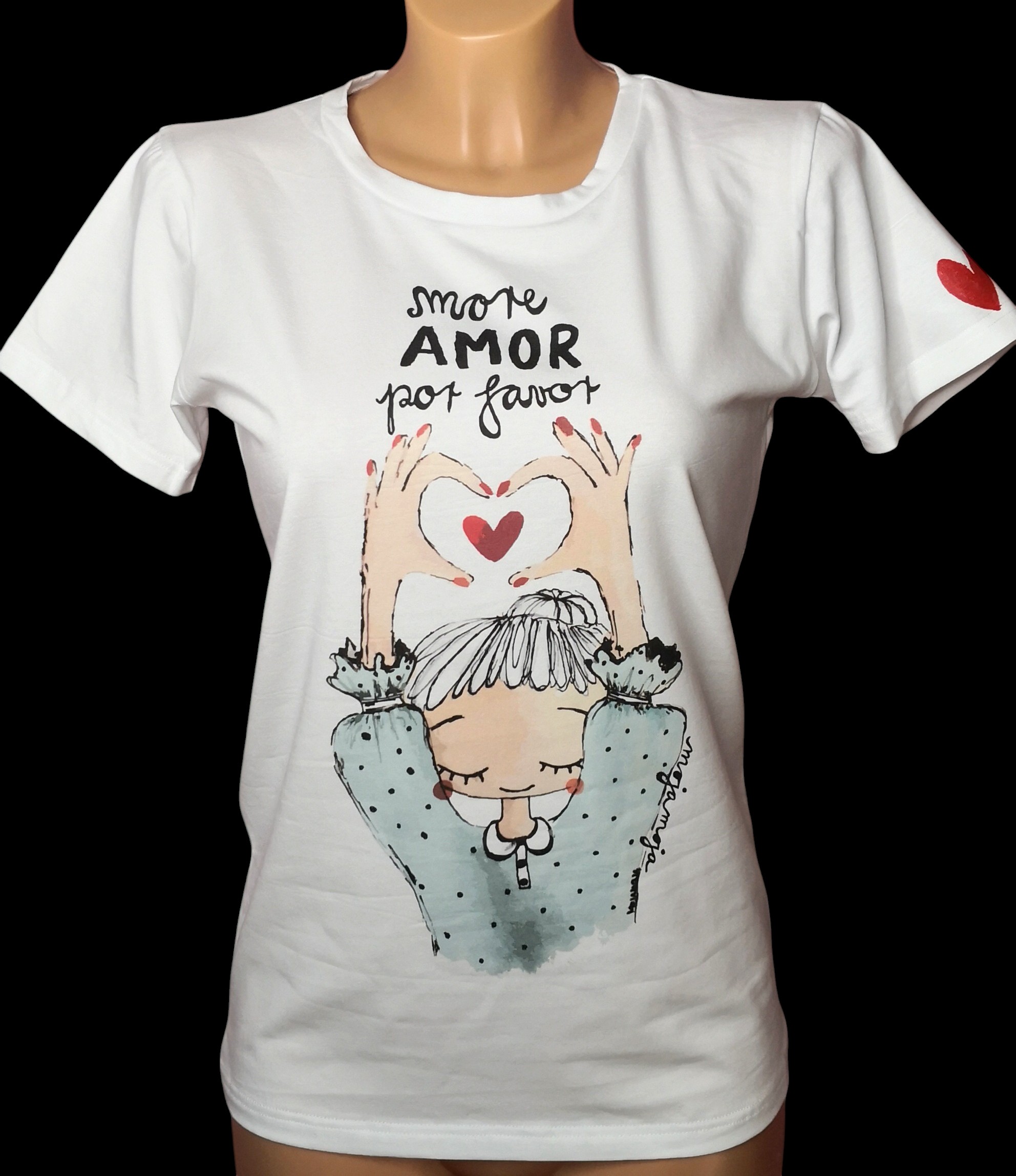 Bela ženska majčka More Amor